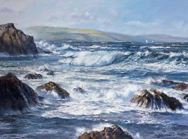 Seascape paintings by Roy Cross RSMA