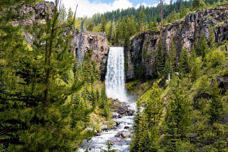 View of Tumalo Falls